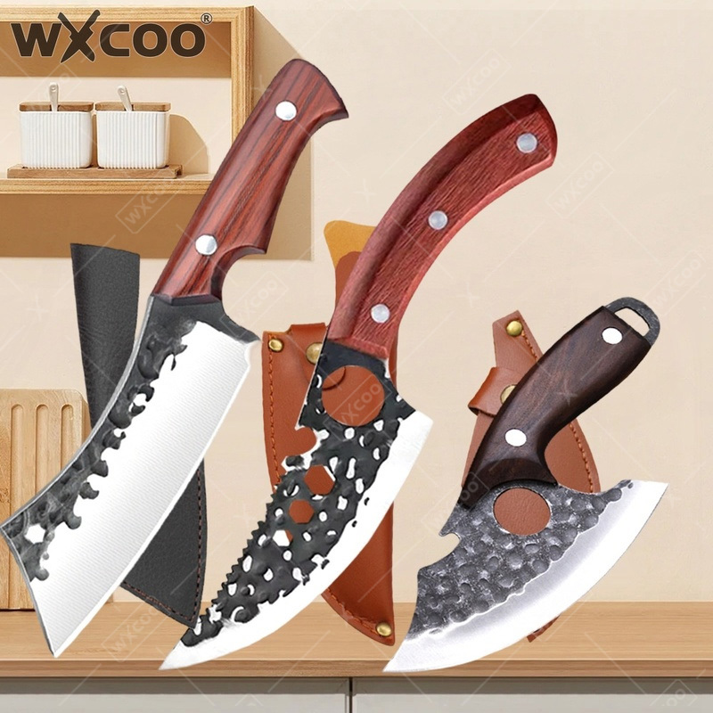 Wok Carbon Steel - WXCOO Hand forged Butcher Knives Stainless