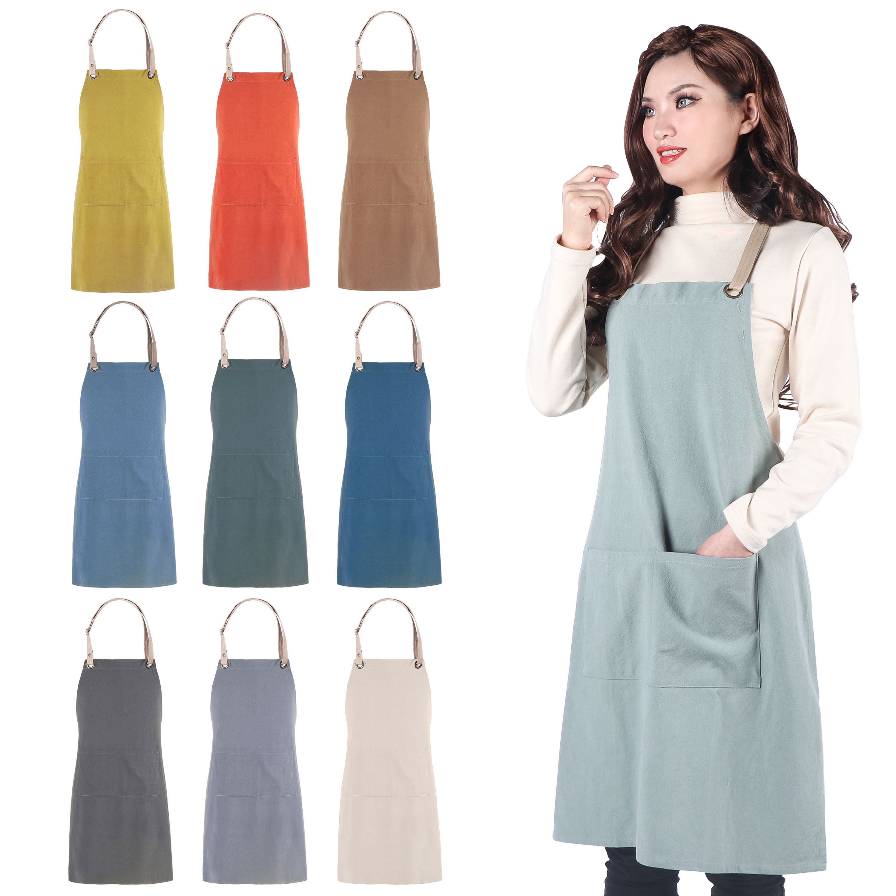 Home Cooking Cafe - Multicolor Women Man Cotton Linen Home