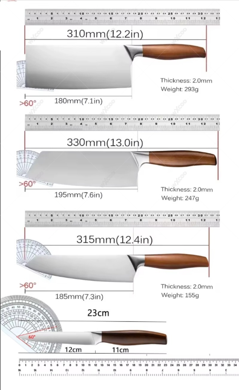 WXCOO Japanese Kitchen Knives  – обзор и цена Wok Carbon Steel