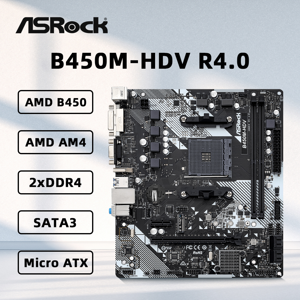 ASROCK B450M-HDV R4.0 Motherbo – обзор и цена Home Cooking Videos