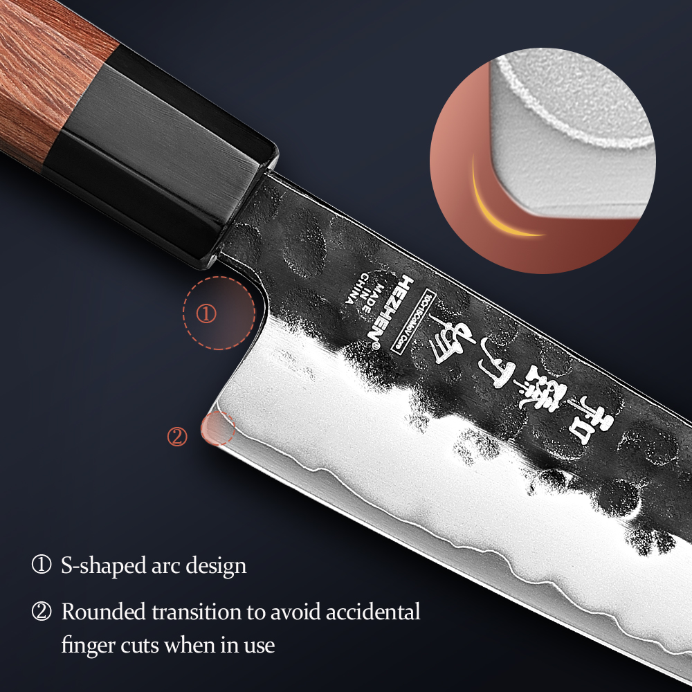 HEZHEN 5.8 Inch Bunka Knife Th – обзор и цена Wok Carbon Steel