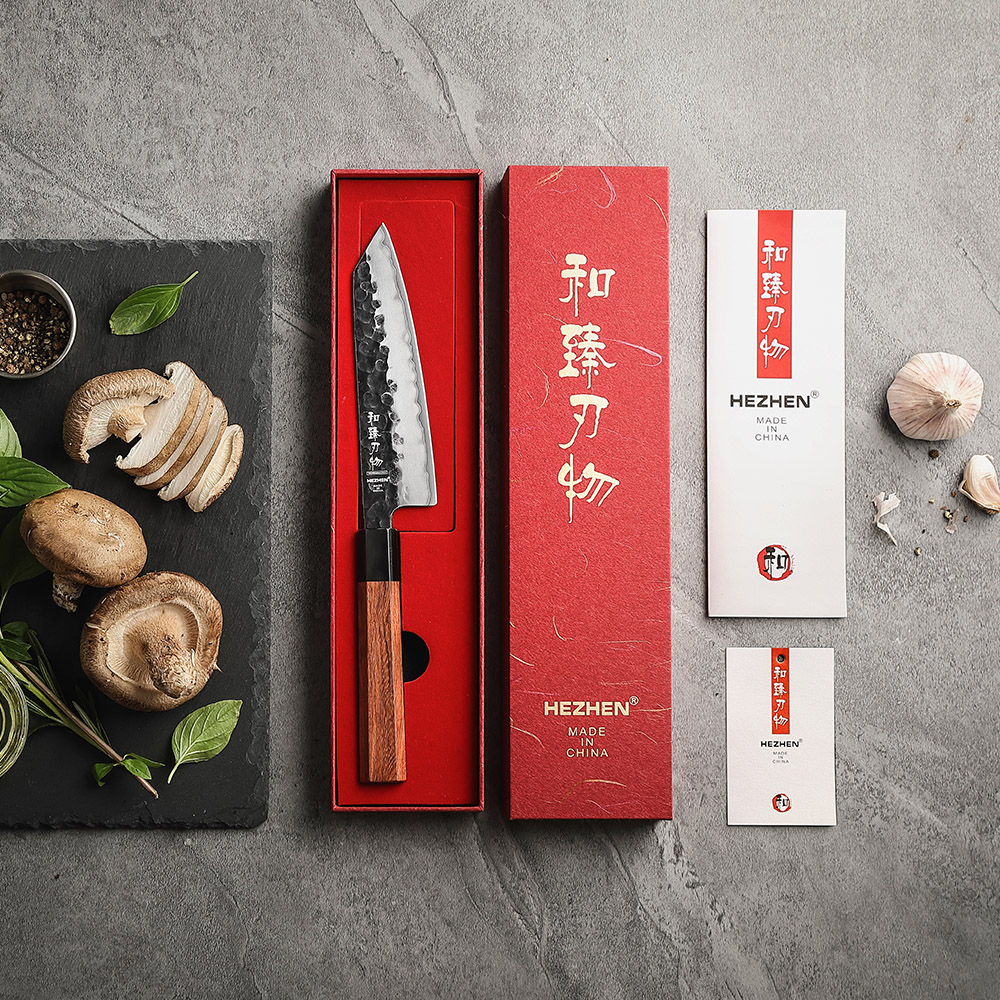 HEZHEN 5.8 Inch Bunka Knife Th – обзор и цена Wok Carbon Steel