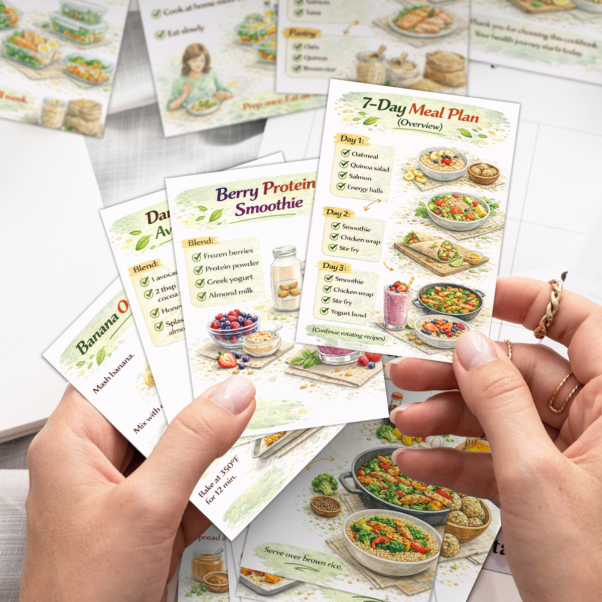 24pcs Cooking Recipe Cards Wit – обзор и цена Home Cooking Recipe