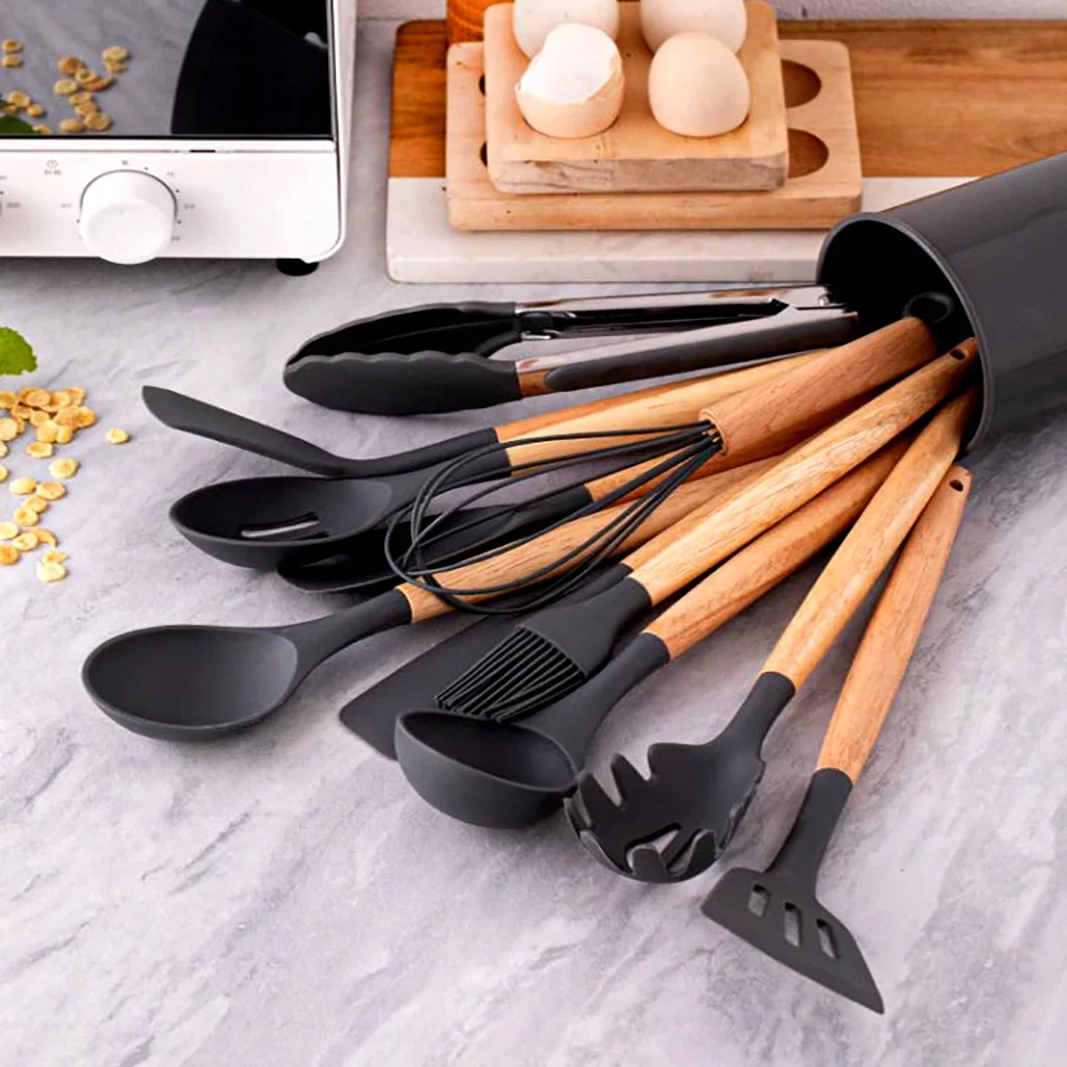 12Pcs Silicone Utensils Set No – обзор и цена Home Cooking Supplies