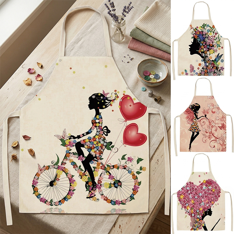 Women Kitchen Apron Floral Gir – обзор и цена Home Cooking Supplies