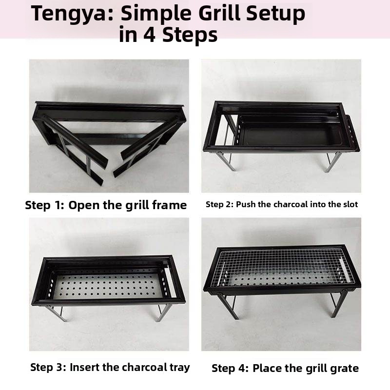 Thickened Portable Outdoor BBQ – обзор и цена Home Cooking In Japanese