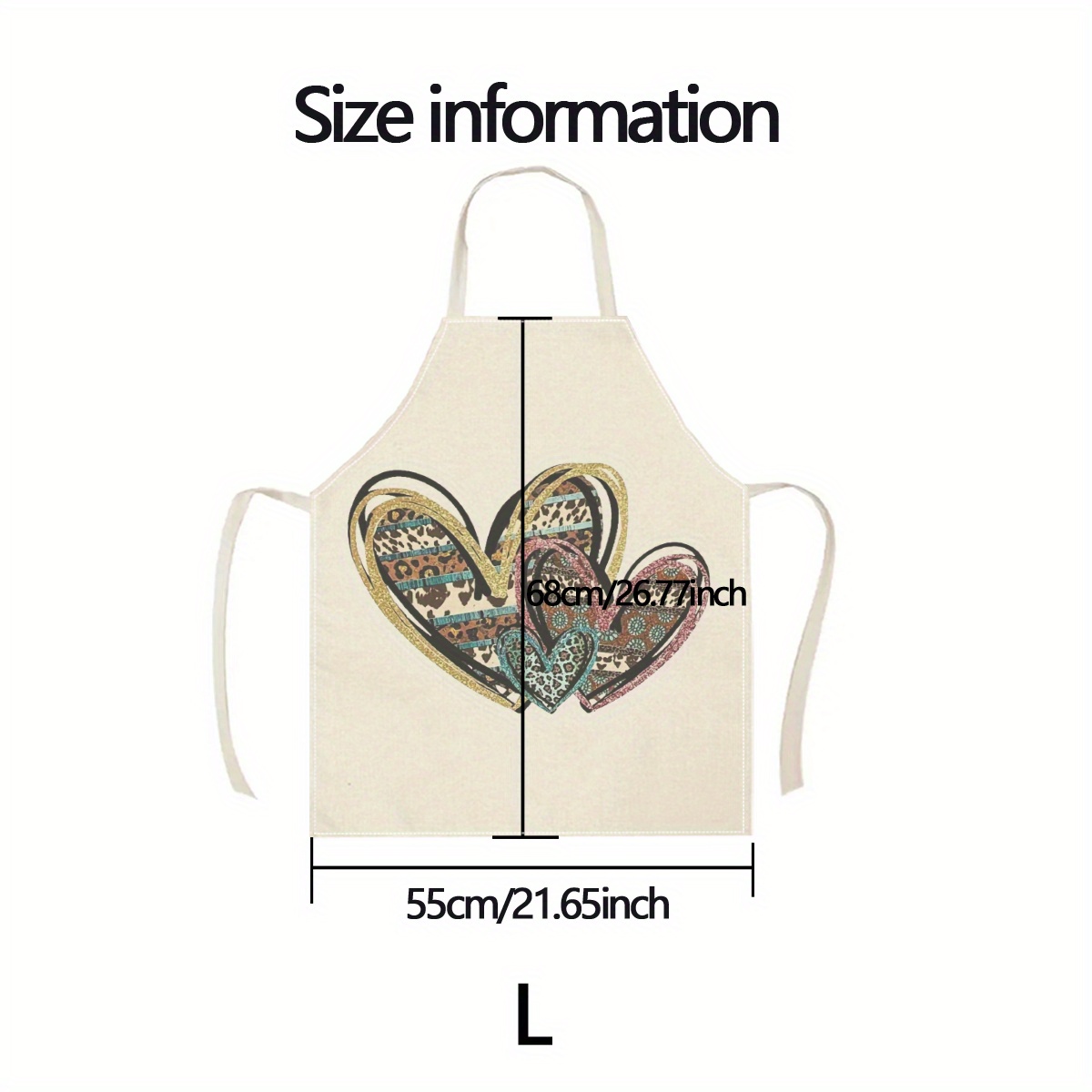 Leopard Print Heart Apron Line – обзор и цена Home Cooking Cafe