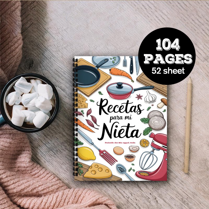 A5 Spanish Recipe Notebook, wi – обзор и цена Home Cooking Recipe