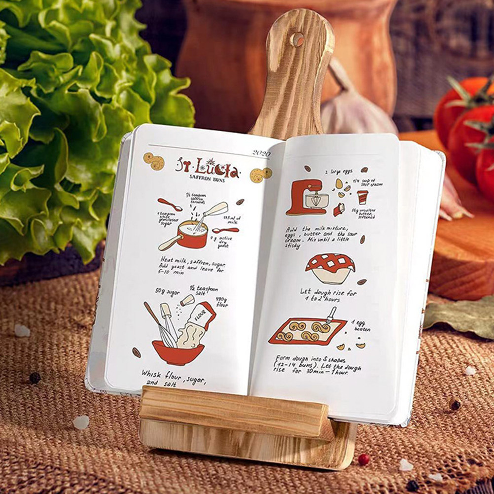 Wooden Recipe Book Stand for K – обзор и цена Home Cooking Recipe