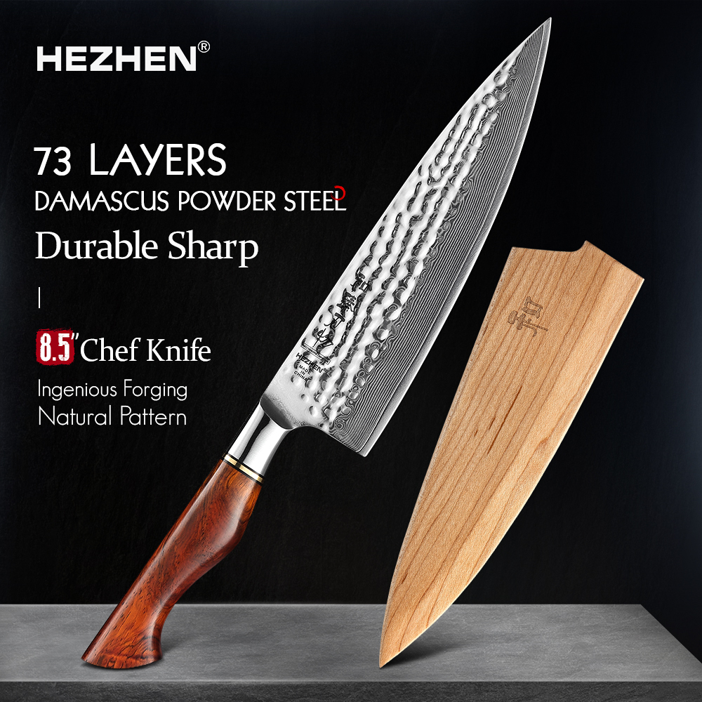 HEZHEN 8.5 Inch Chef Knife 73  – обзор и цена Wok Carbon Steel