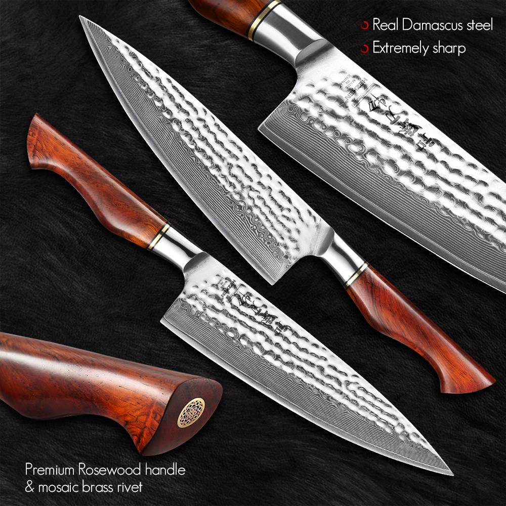 HEZHEN 8.5 Inch Chef Knife 73  – обзор и цена Wok Carbon Steel